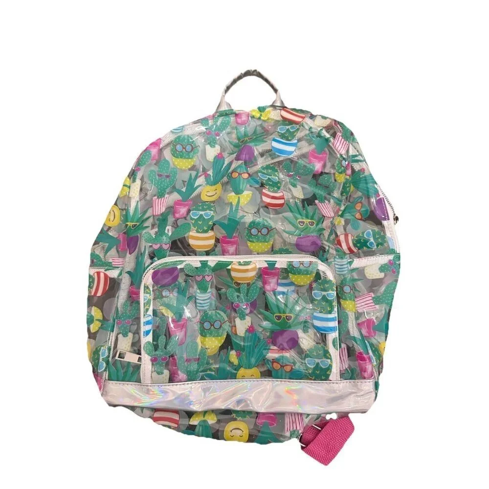 Cactus Clear Backpack Bookbag